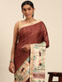 Deeva Sarees Brown Cotton Saree